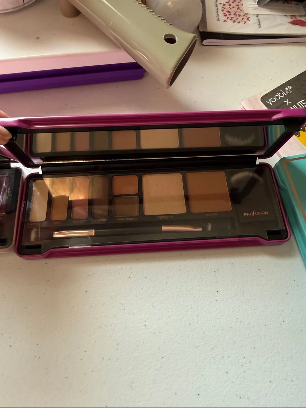 Profusion Cosmetics Neutral Face in Brown and Lip in plum